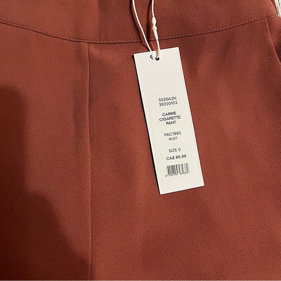 🎁 (0) | H&M Carrie Cigarette Pants | Rust | High Waist | Workwear Essential - Picture 2 of 3